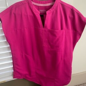 Pink Fabletics Scrub Set